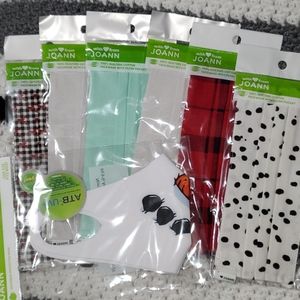 7 adult facemasks NEW